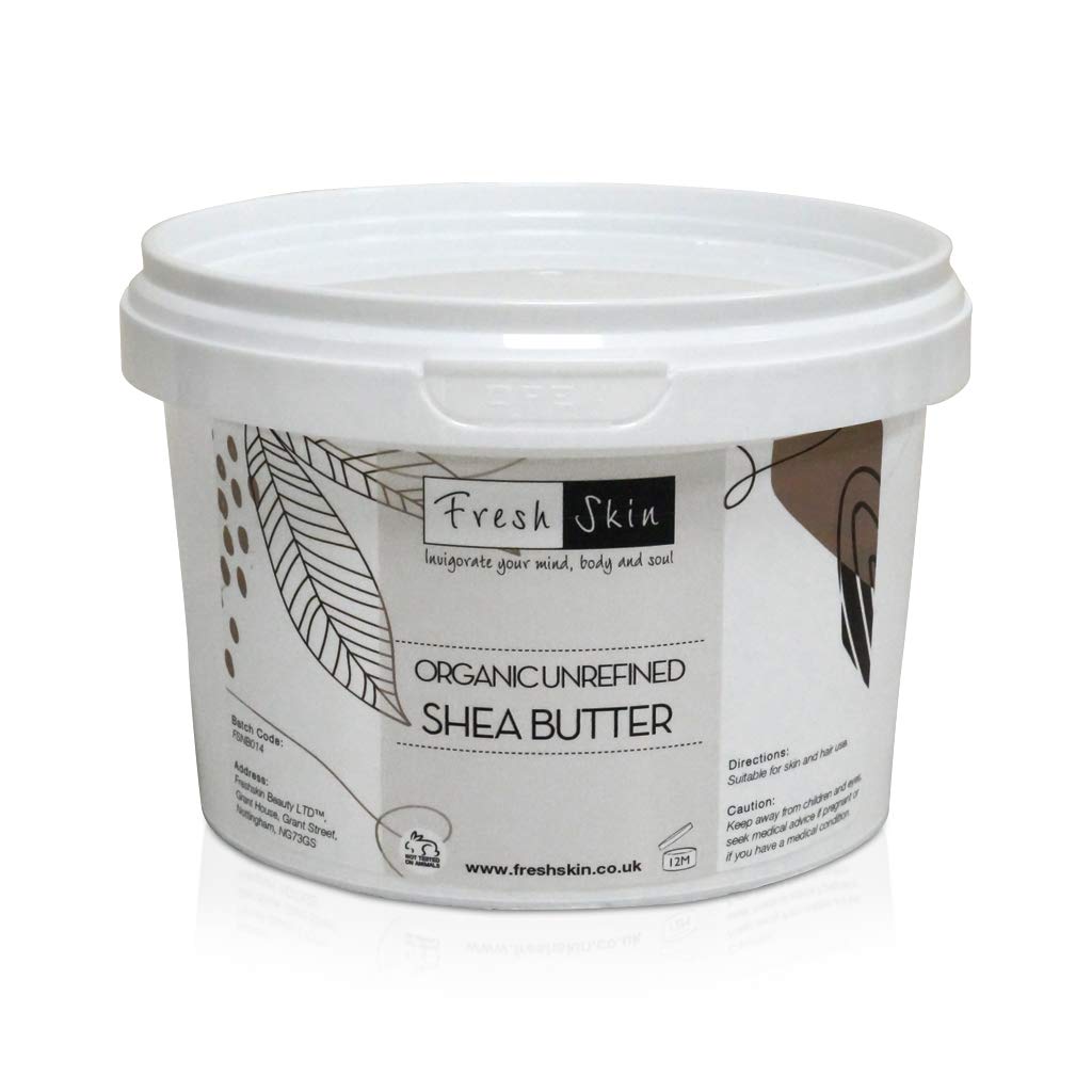 Freshskin Beauty LTD | 500g Shea Butter Certified Organic - Unrefined, Cold Pressed, 100% Pure, Raw & Natural