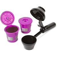 Cafe Fill Value Pack by Perfect Pod | Reusable K Cup Coffee Pod Filters & Coffee Scoop, Compatible with Keurig K-Duo, K…