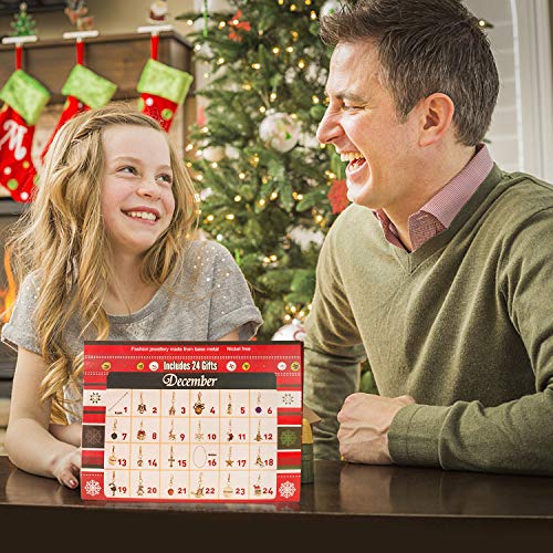 JOYPEA Advent Calendar Christmas Gifts With 22 Charms Christmas Countdown Calendar DIY Gifts For Girl Kids Women