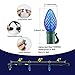 MAXINDA [Commercial Grade] Outdoor Colored Led Christmas Lights,13 Ft 25 C7 Bulb,Indoor Decorative Xmas Tree Lights,Wedding Party Garden Holiday Halloween Festive Mood Lighting to Bright Your Home Up