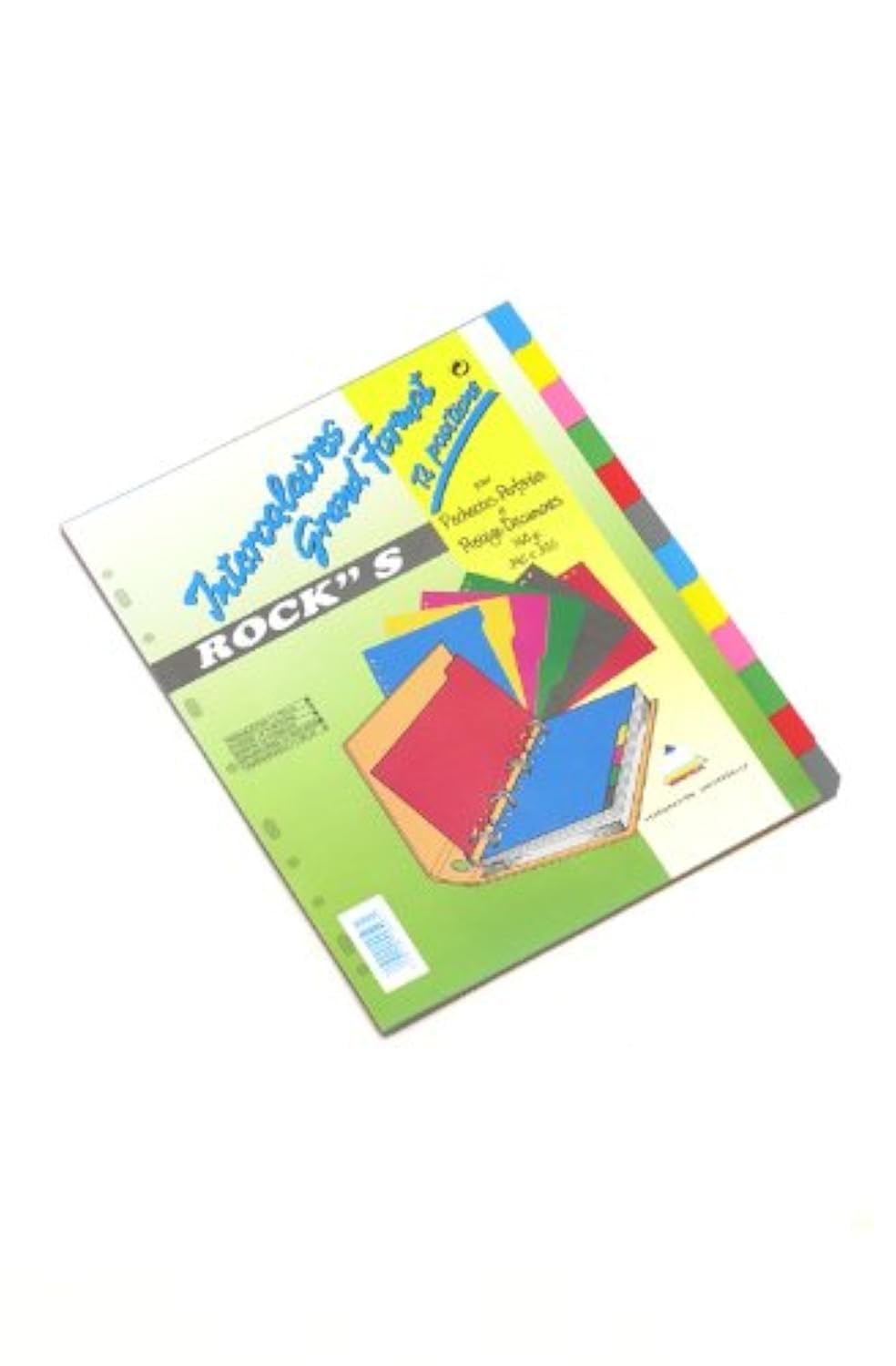 Rainex Rock's Dividers - 360 g-24.5 x 30.5 cm A4 12 Positions - 6 Colours (Pack of 20)