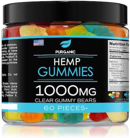 Gummies for Stress Relief – Clear Gummies - Great for Pain, Insomnia & Anxiety Management – Made in USA – Tasty & Relaxing Gummies – Premium Blend - Mood & Immune Support