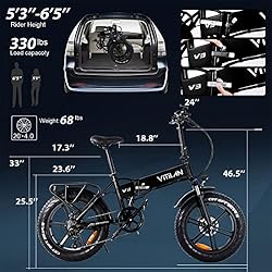 VITILAN V3 Electric Bike for Adults 20 inch Folding