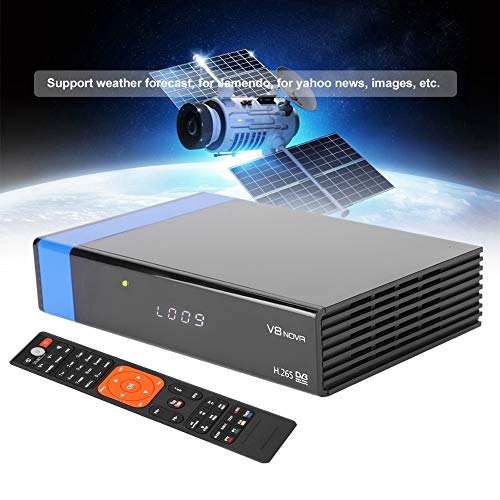 Eboxer Digital Satellite TV Receiver DVB-S2 Tuner with Remote Control Built-in WiFi Module Support DLNA, SAT to IP Support Web TV, IPTV, YouTube, Youporn, Redtube (us Plug)