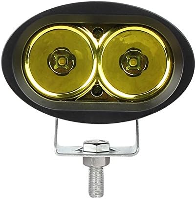 SAFU 1pcs 4 inch 20W LED Work Light For Offroad Trucks 4X4 4WD SUV ATV Motorcycle Bicycle 10W X 2PCS CREE LEDS Fog Lamp Driving Lights 12V 24V Yellow Color