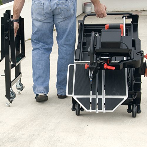 Brutus 61024BR Professional Tile Saw with 10-Inch Diamond Blade, 1-1/2 HP Motor and Stand, 24-Inch