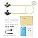 Bluetooth Headphones, TOTU Wireless Sports Earphones In Ear Earbuds w/ Mic Noise Cancelling Secure Fit for Gym Running Workout (IPX5 Sweatproof , Stereo, 8 Hours Playtime) - Green