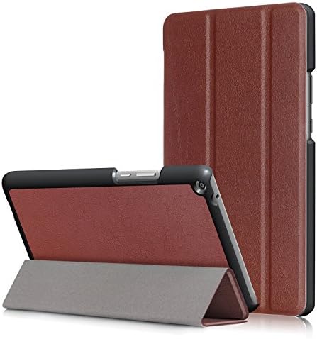XBE Huawei MediaPad T3 8.0 PU Leather Case - Ultra Slim Lightweight Standing Cover for HUAWEI MediaPad T3 8.0 (Brown)