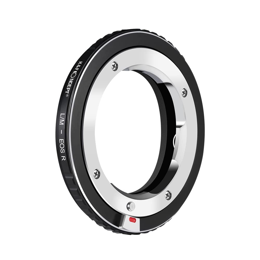 K&F CONCEPT L Mount to EOS R Mount Lens Adapter, Manual Lens Mount Adapter for Leica M Mount Lens Compatible With Canon EOS R Mount Camera