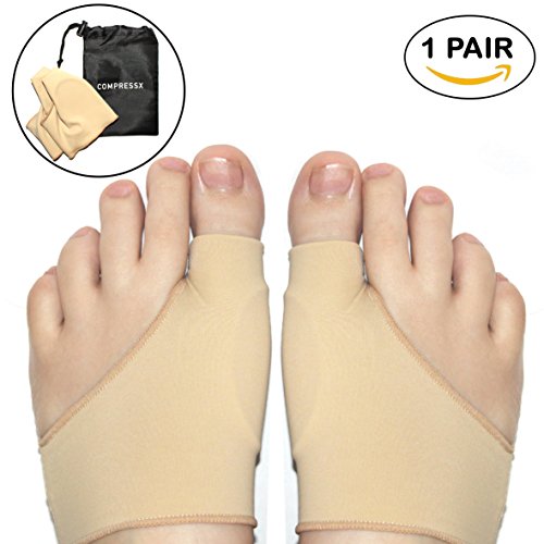 Bunion Corrector&Bunion Relief Protector Sleeves Kit-Treat Pain in Hallux Valgus,Tailors Bunion,Big Toe Joint,Hammer Toe,Toe Separators Spacers Straighteners splint Aid surgery treatment(Large)