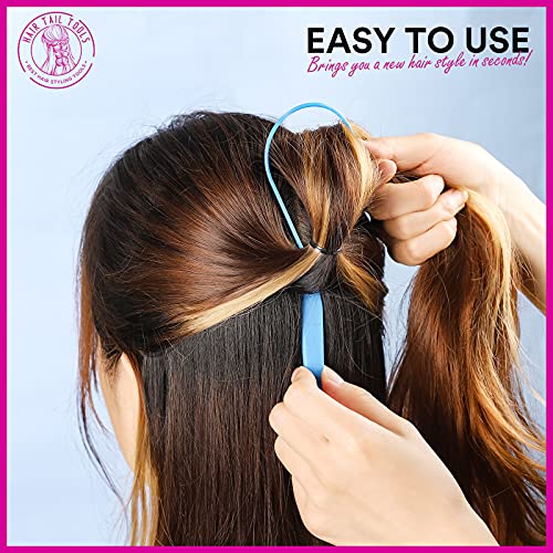 Teenitor 2 Pairs Hair Tail Tools, Hair Braid Accessories Ponytail Maker