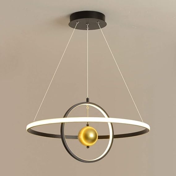 2 anillo de LED luz de techo bola, restaurante Araña nórdica circular