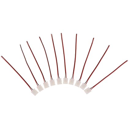 Phenovo 10PCS PTB Solderless LED Strip Connector Clip to Cable for 3528 Single Color LED Strip Lights