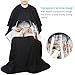 UEETEK Hair Cutting Cape Barbers Hairdressing Cape Waterproof Salon Gown with Viewing Window