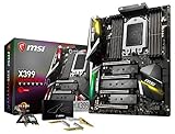 MSI Gaming AMD Ryzen ThreadRipper DDR4 VR Ready HDMI USB 3 SLI CFX Extended-ATX Motherboard (X399 Gaming PRO Carbon AC)