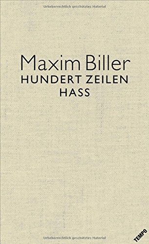 Buch 100 Zeilen Hass Erstmals Komplett Maxim Biller Pdf Nestdunozy