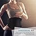 OMorc Waist Trimmer Ab Belt for Men & Women - Faster Weight Loss Adjustable Workout Sweat Enhancer Exercise Tummy Trainer Belt - Pro Fitness to Slim Abdominal and Support Lower Back, Improve Posture