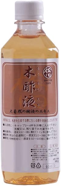 Amazon 檜 ヒノキ の癒しグッズひのき村 国産檜 ひのき 蒸留 木酢液 もくさくえき 500ｍｌ 肥料 園芸薬剤