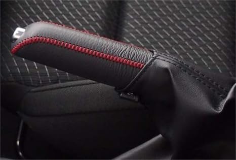 Amazon Mazda マツダ Cx 5 ハンドブレーキ カバー 黒赤ステッチ 高級本革手作り 車 バイク 車 バイク