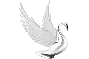 GG Grand General 48054 Clear 8.5 X 7.5 inches Chrome Bugler Hood Ornament with Windriders