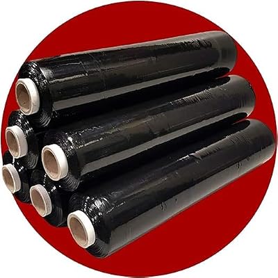 Efforias Multi Use Strong 6 Pallet Wraps 400mm x 250m 23µ Black