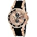 Invicta Men's 1479 Sea Spider Chronograph Rose Dial Black Polyurethane Watch