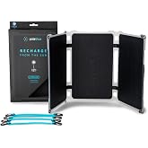 Paleblue Approach 2 Portable Solar Panel Charger &ndash; 21 Watts &ndash; Triple Panel Foldable Solar Charger with Dual USB Ports, Grip Cords &amp; Stash Sleeve - Camping, Hiking, Backpacking &amp; Off-Grid Outdoor Power