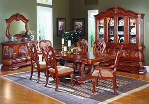 Amazon.com - 7pc Venice Italian Style Formal Dining Table & 6 Chairs