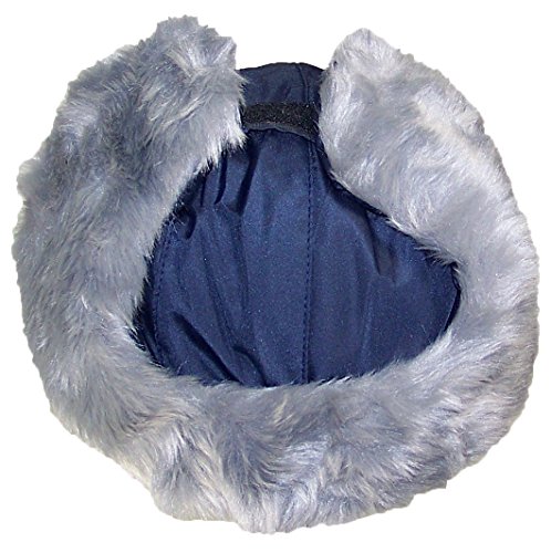 Best Winter Hats Adult Nylon Russian/Trapper W/Soft Faux Fur Beanie - Navy (M/L)