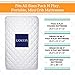Pack N Play Crib Mattress Cover + Bonus Changing Pad Liner Included! – Waterproof, Hypoallergenic, Fitted with Ultra Soft Quilted Top - Fits Baby Playard, Portable & Foldable Mini Crib Mattresses