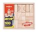 Solid Wooden building blocks for toddlers - kids blocks to spark creativity, imagination. 100 building blocks each wood block is made out natural Linden with hands. Invest in your children age 3-7