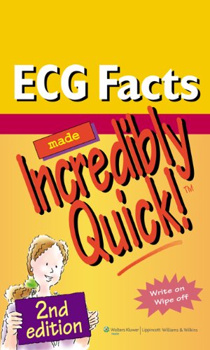 Ecg Facts Made Incredibly Quick Incredibly Easy Series Kindle Edition By Lippincott Professional Technical Kindle Ebooks Amazon Com