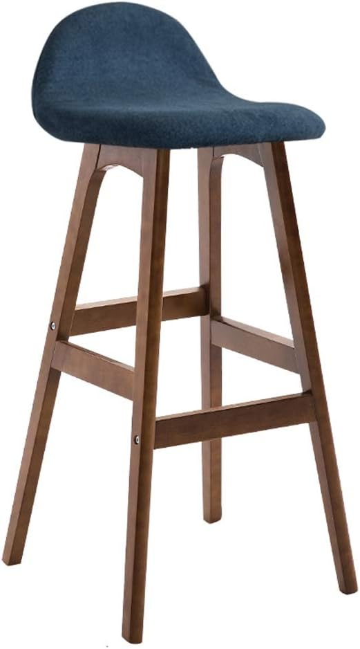 Barhocker Robust Aus Massivholz Hoher Hocker Theke Cafehocker Braun Blau Amazon De Kuche Haushalt