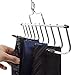 HANGERWORLD Chrome Metal Accessory Hanger for Belts, Ties and Jewellery with 10 Individual Hooks