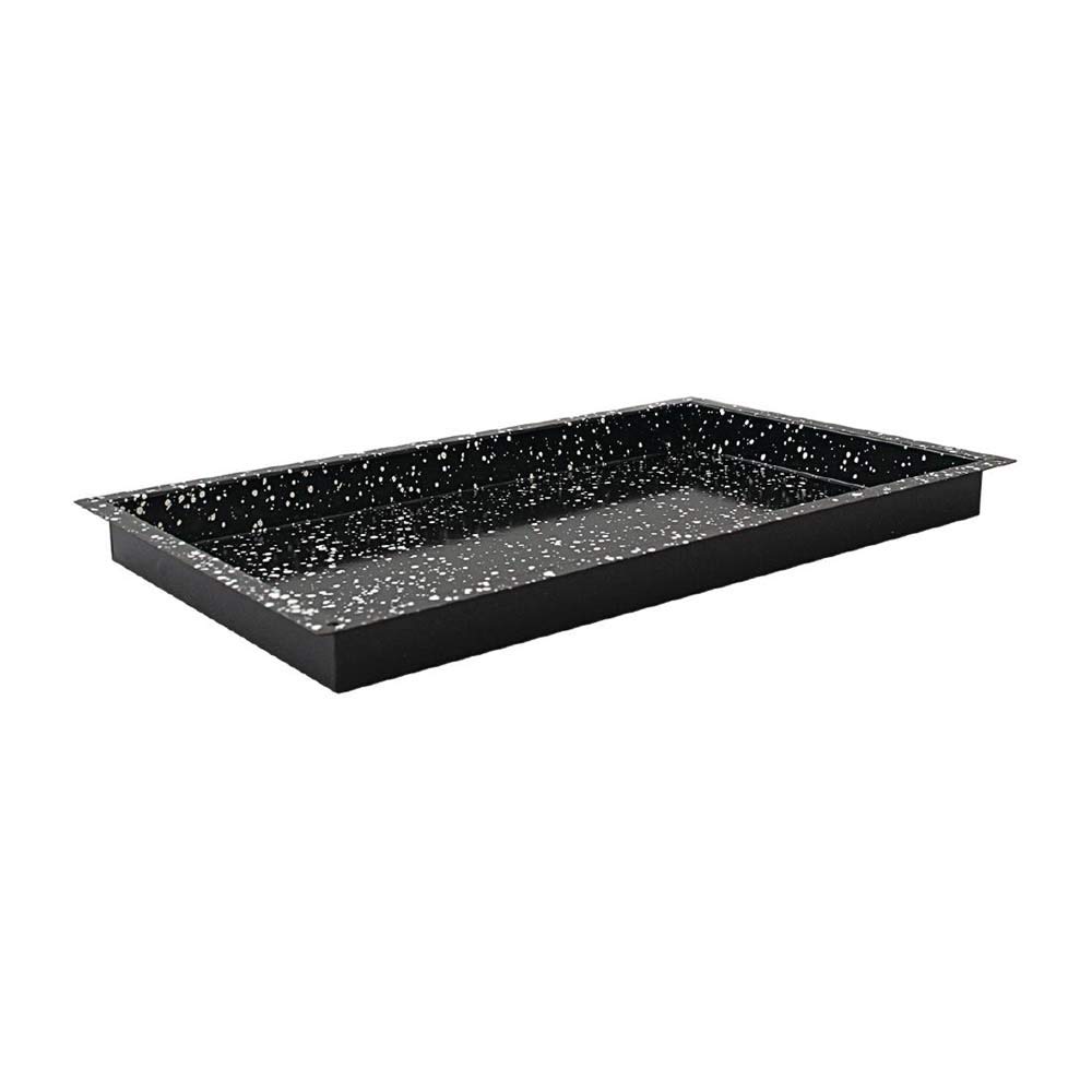 Schneider 382511 Enamelled 1/1 GN Size Baking Tray - 40mm Deep, Black