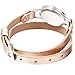 Anxiety Essential Oil Diffuser Aromatherapy Bracelet Warp Jewelry Birthday Gifts for Women Kids Regalos para Mujer Hypoallergenic with Adjustable Genuine Leather Jewelry 12 Felt Pad (Silver)