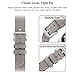 SWEES Genuine Leather Bands Compatible Apple Watch 42mm Series 3, Series 2, Series 1, Sports & Edition, Gray