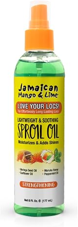 Jamaican Mango & Lime Sproil Spray Oil 177ml Moringa Honey for Locks & Scalp view 1