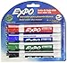 EXPO Original Dry Erase Markers, Chisel Tip, Assorted Colors, 4 Pack