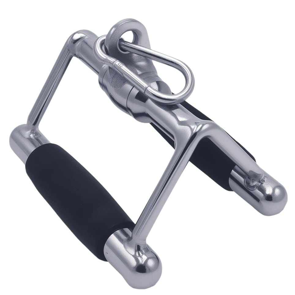 qibylift Pro LAT Pull Down Bar & Tricep Rope – Heavy-Duty Steel Cable Machine Attachments with Anti-Slip Grip for Gym & Home Workouts – Fits Lat Pulldown, Tricep Pushdown & Cable Crossover