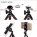 Camera Tripod Kingyee Flexible Tripod Stand Holder with Wireless Bluetooth Remote Control and Universal Cell Phone Mount Adapter for iPhone, Cellphone, Camera (7.5 In Black&Red)