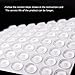 Clear Adhesive Rubber Bumper Pads-400 Pcs Sound Dampening Transparent Rubber Feet for Cabinet Doors,Drawers,Picture Frames,Glass Tops,Cutting Boards by Hedonism