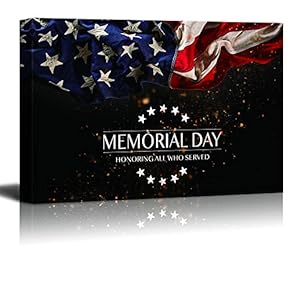 Memorial Day Home Artwork for Living Room Bedroom