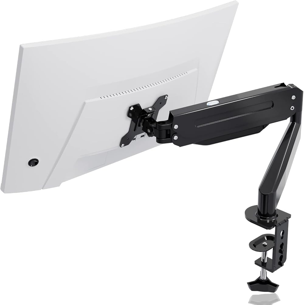 Suptek Single Monitor Arm Gas Spring Desk Mount 17-32 in 10kg VESA 75/100