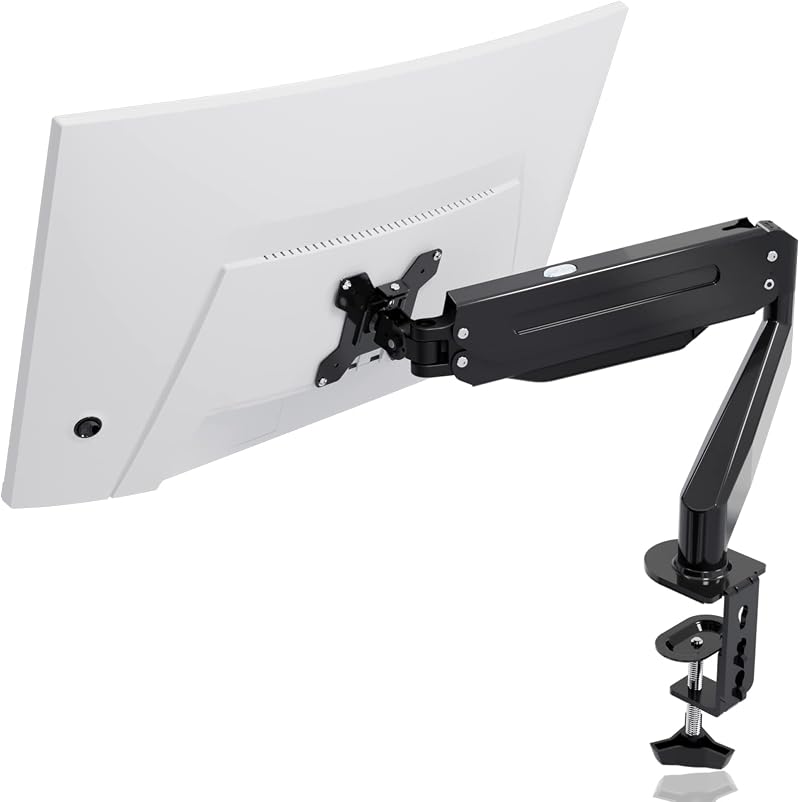 Suptek Single Monitor Arm Gas Spring Desk Mount 17-32 in 10kg VESA 75/100