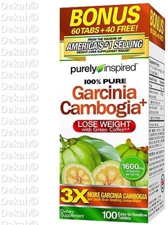 Purely Inspired 100% Pure Garcinia Cambogia Dietary Supplement Tablets