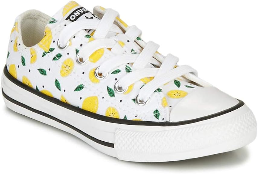 Converse Chuck Taylor All Star Summer Fruits Trainers Child White/Yellow 10.5 Low Top
