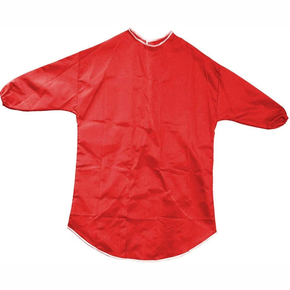 3 Ace Crafts Kids Art Apron 80cm Painting Apron for Boys and Girls (Red) Waterproof Toddler Play Apron Kids Art Smock with Long Sleeve Kids Aprons for Painting, Craft, BBQ Cooking Garden Bib Aprons