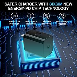 USB C Fast Wall Charger Block Plug with 6ft USB C