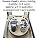 Heiden Battery Powered Double Watch Winder in Cherrywood